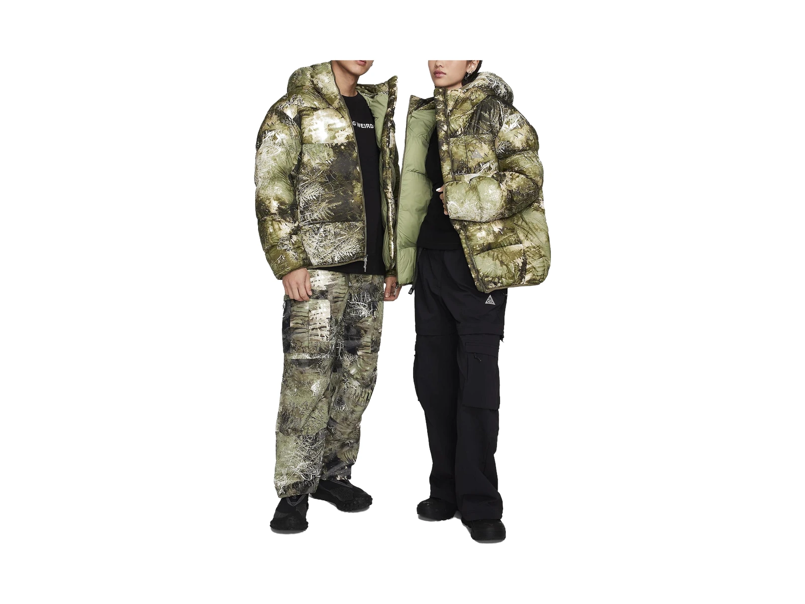 Nike ACG Jackets Oil Green Hooded