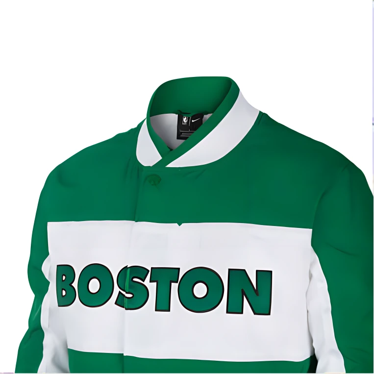 Nike Jackets Green Baseball Collar