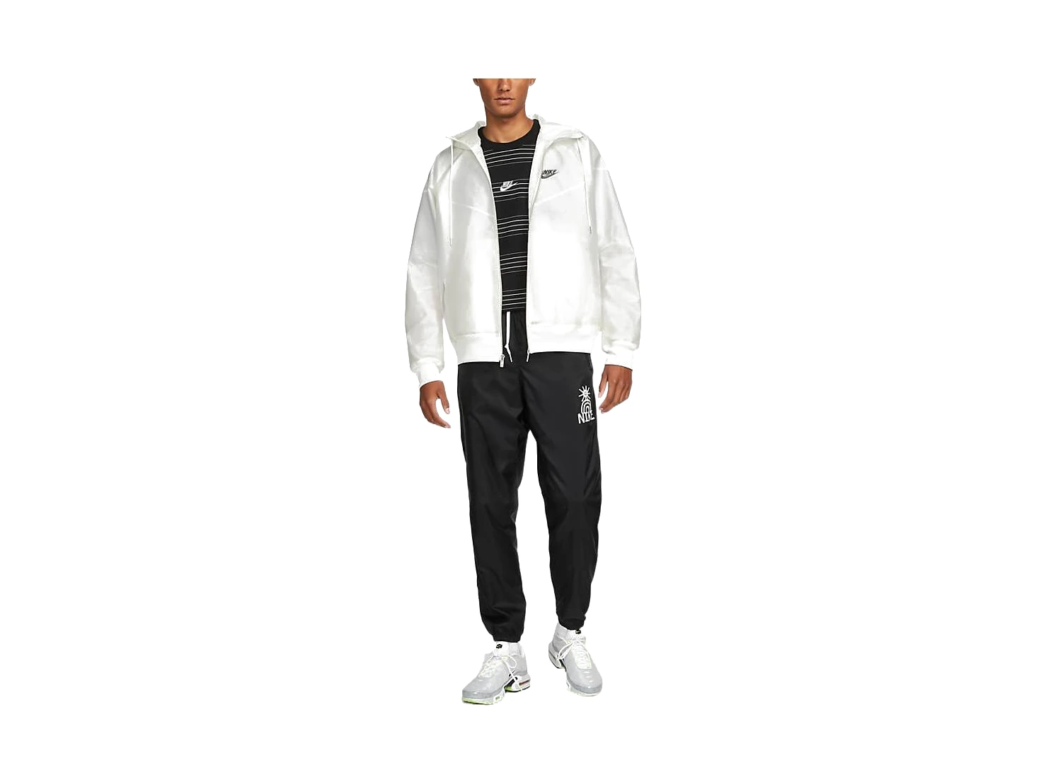 Nike Jackets White Hooded Moderate Other
