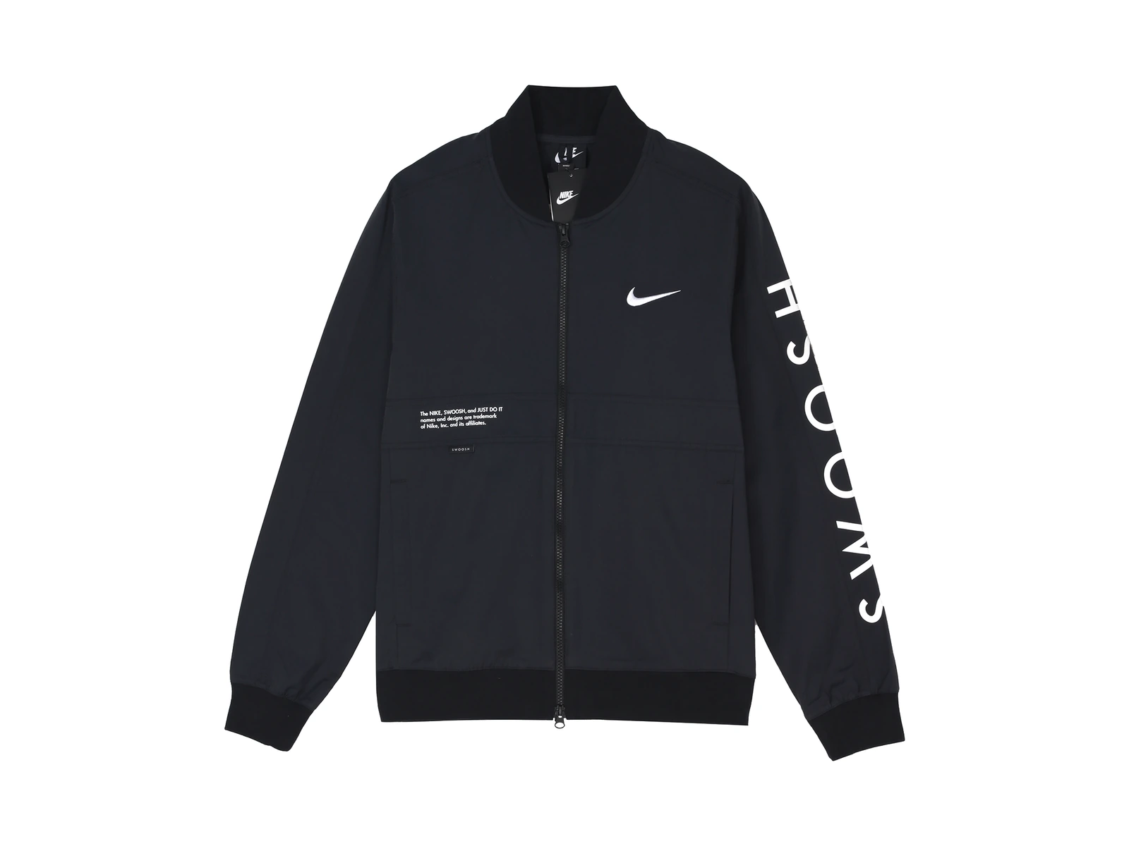 Nike Jackets Black Baseball Collar