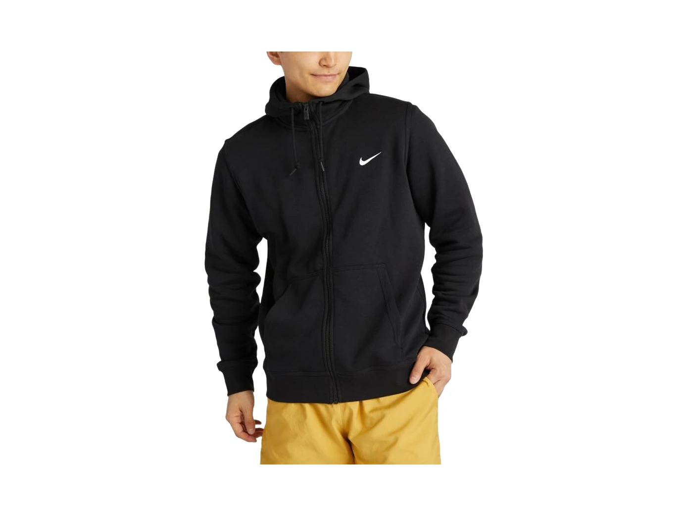 Nike Swoosh Logo Print Hooded Drawstring