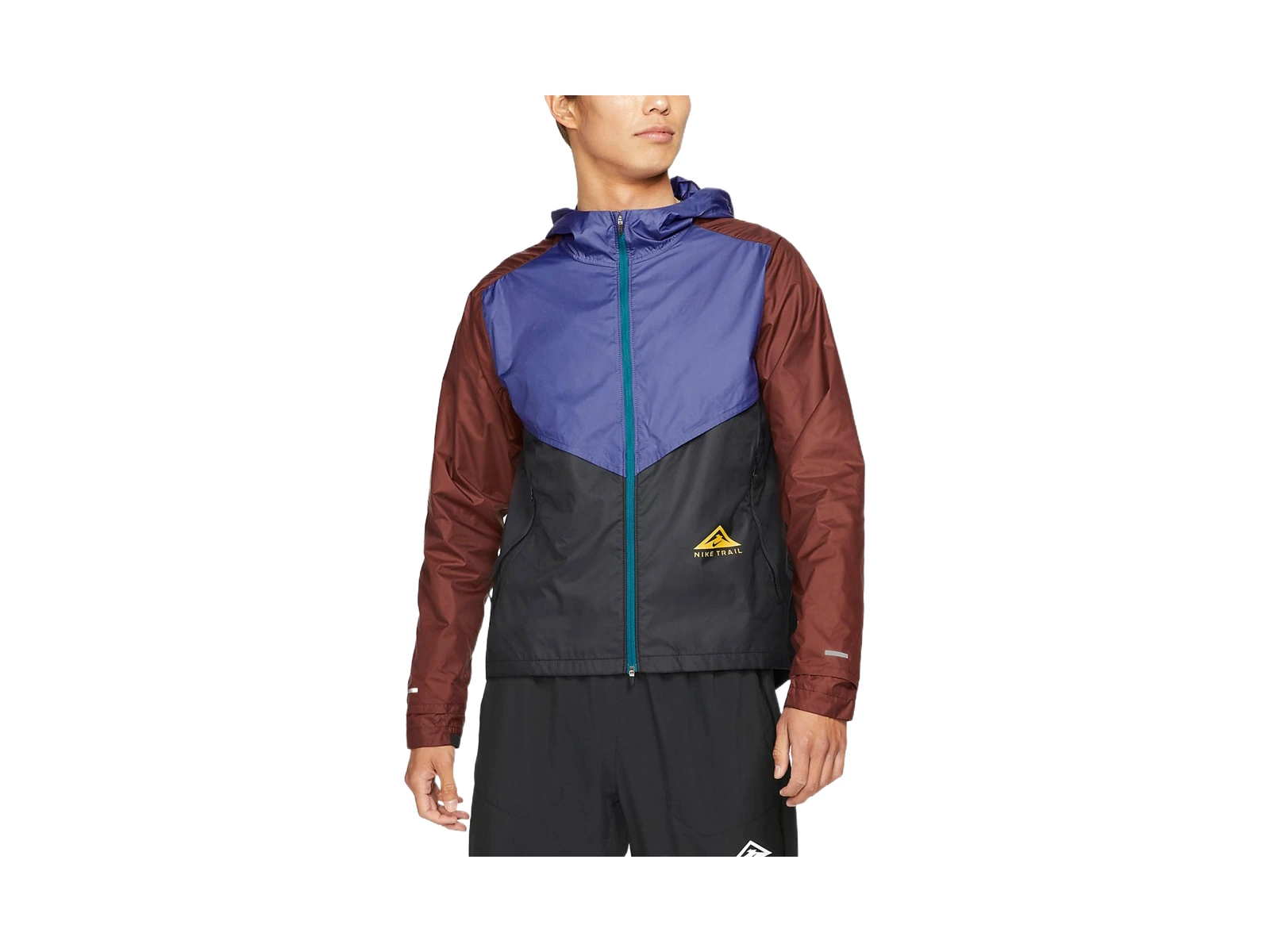 Nike Jackets Purple Black Hooded Thin