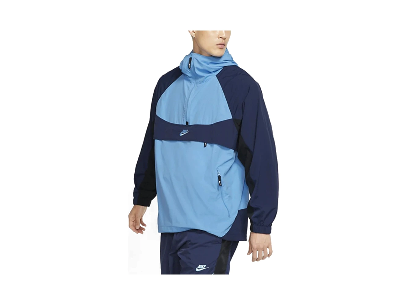Nike Jackets Blue Hooded Moderate Other