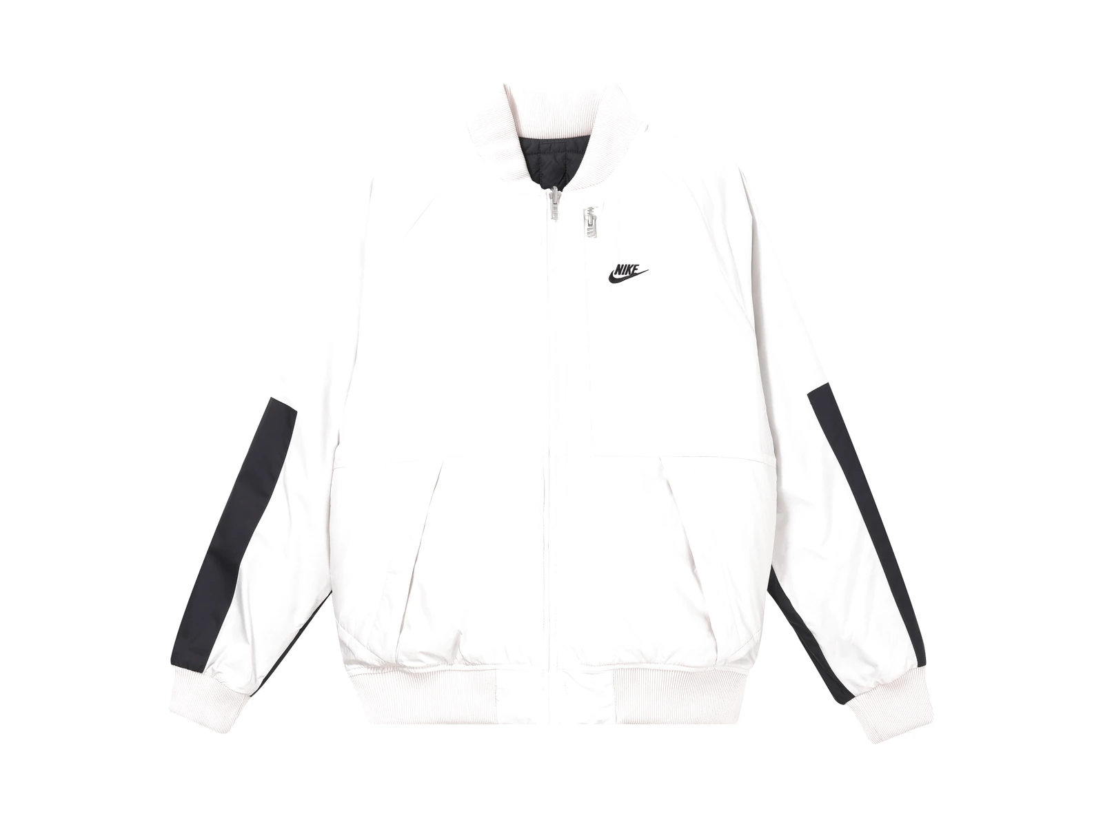 Nike Jackets White Baseball Collar