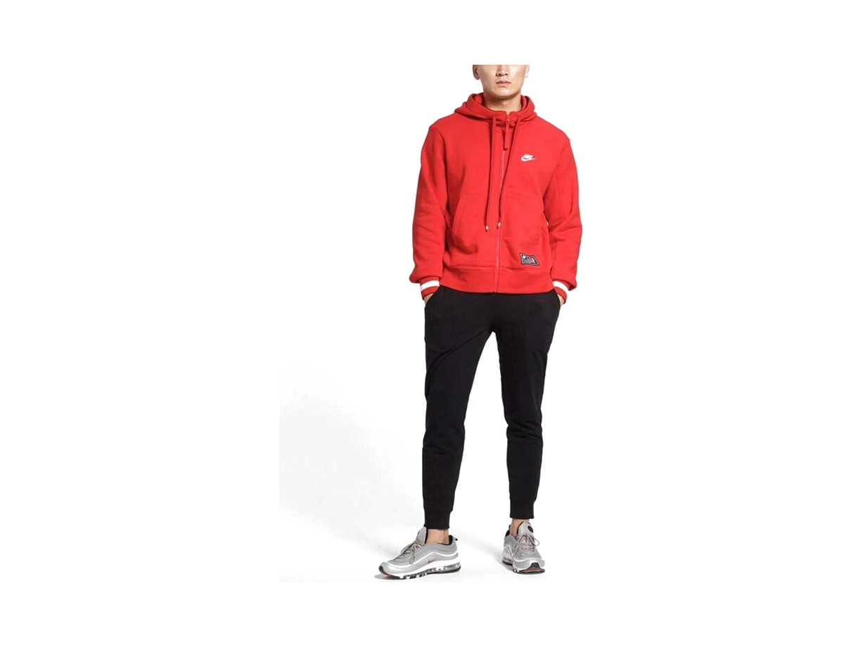Nike Jackets Red Hooded (Non-detachable)
