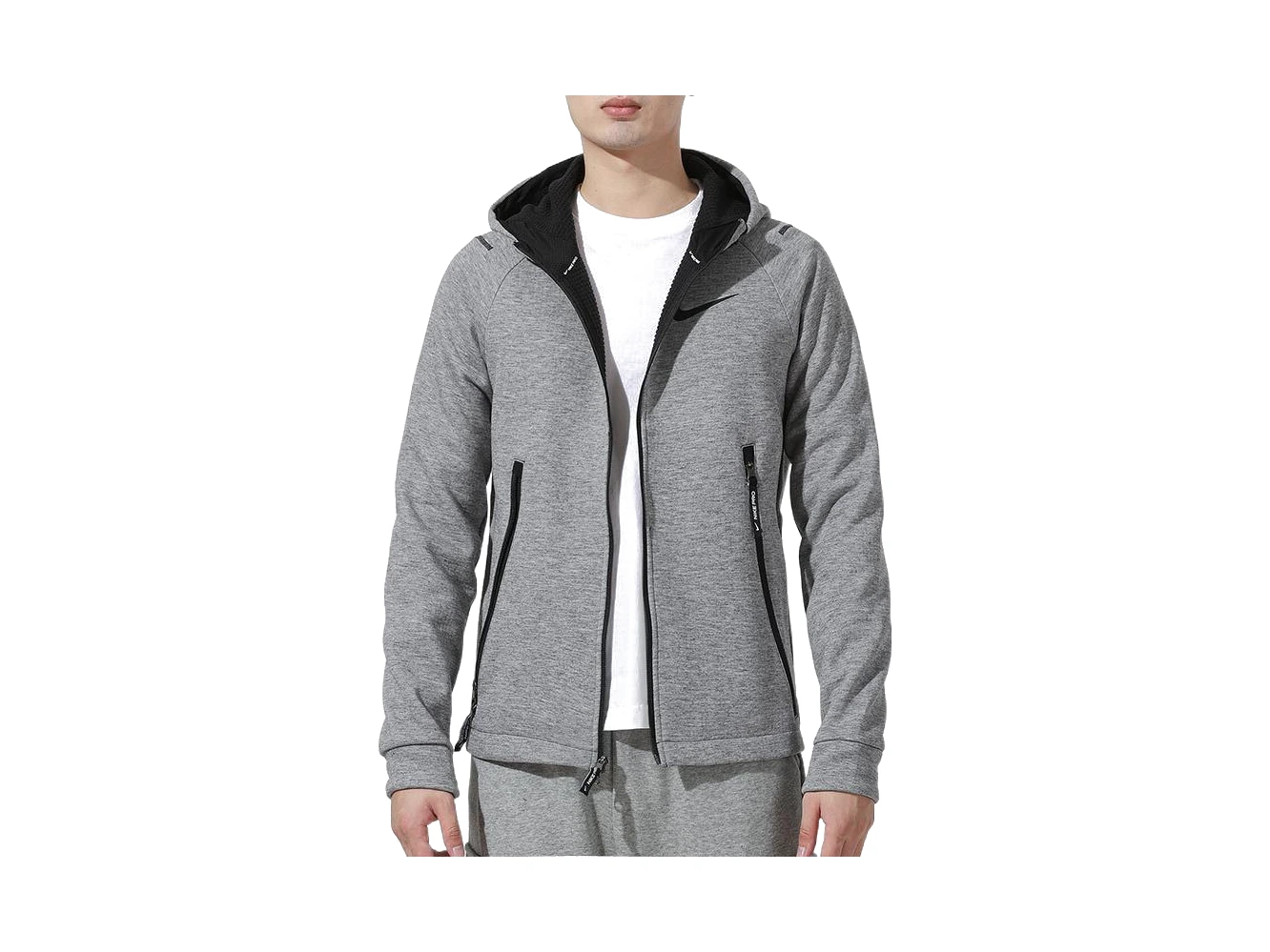 Nike Jackets Gray Hooded