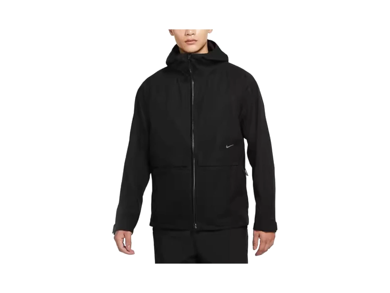 Nike Jackets Black Stand Collar Moderate