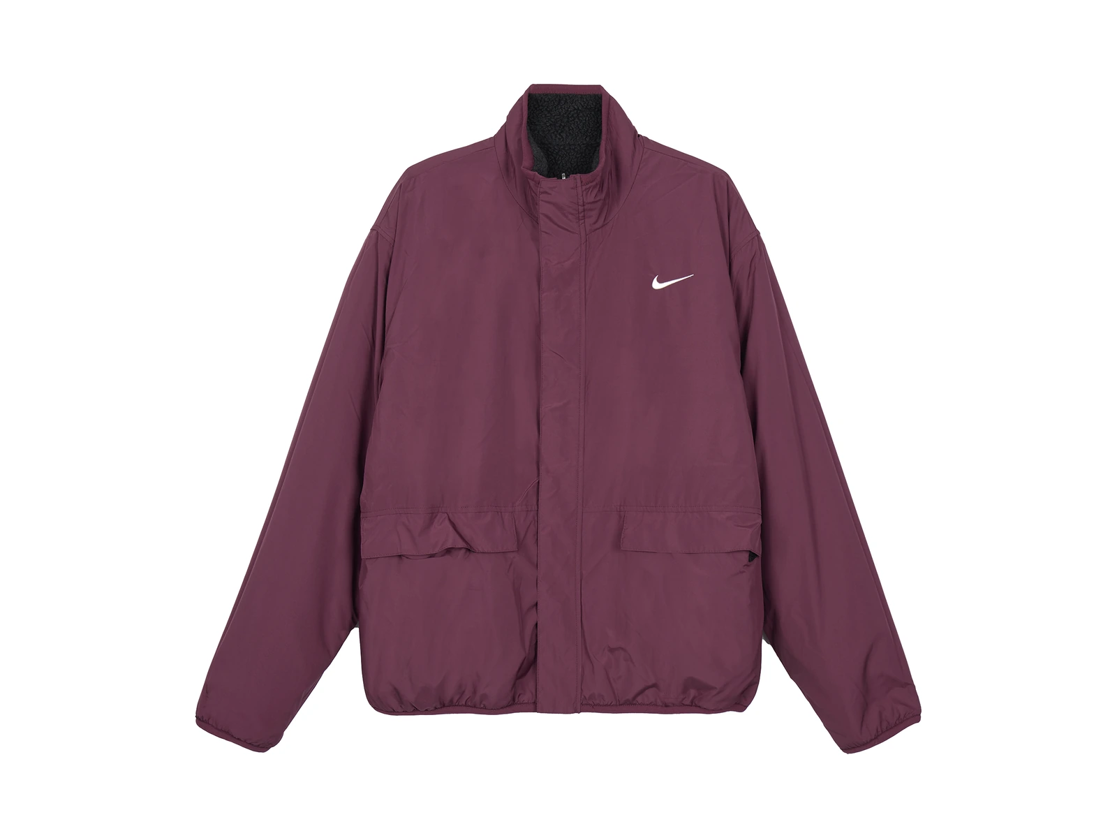 Nike Jackets Black Stand Collar Moderate