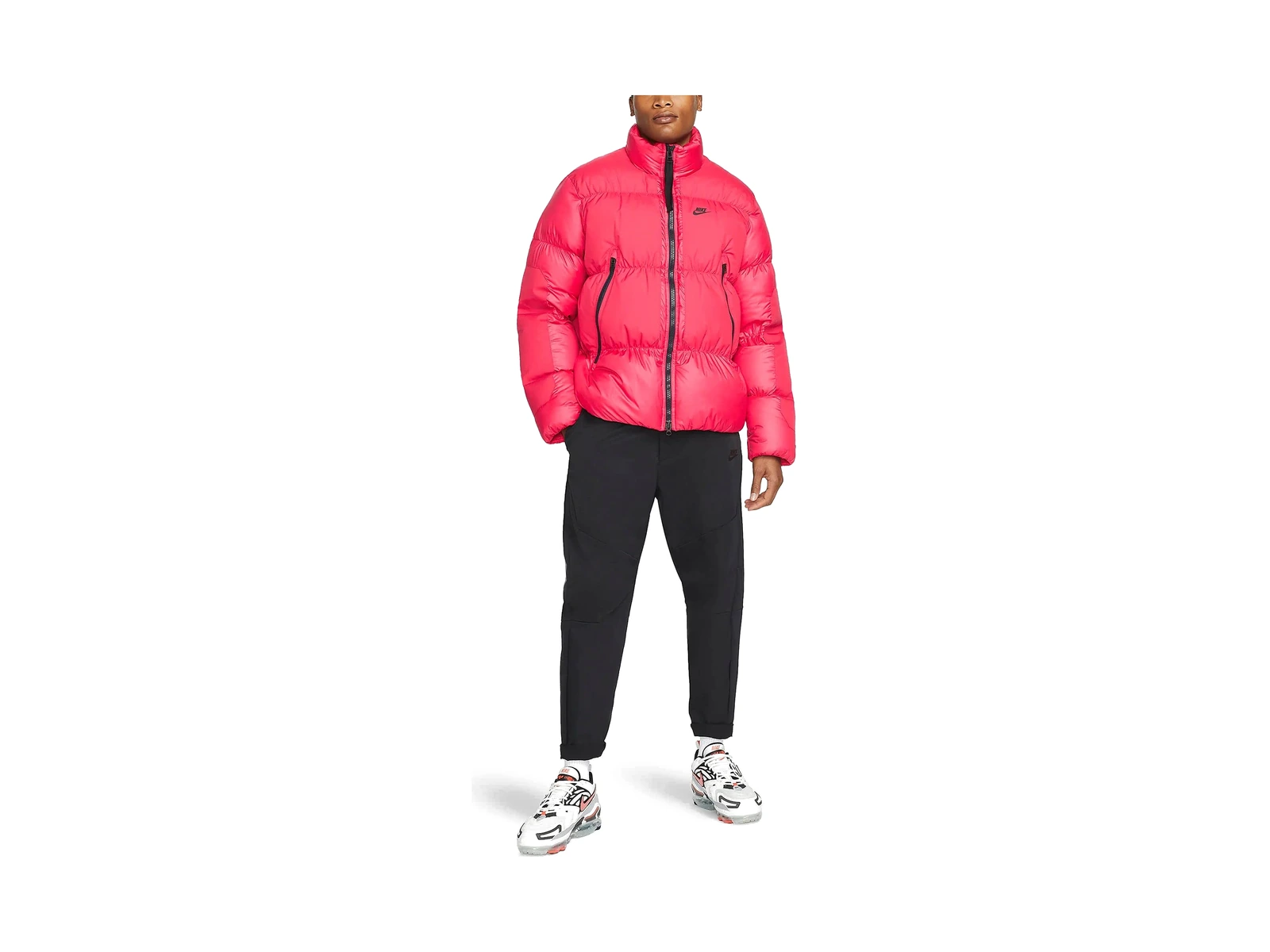 Nike Jackets Red Stand Collar Moderate