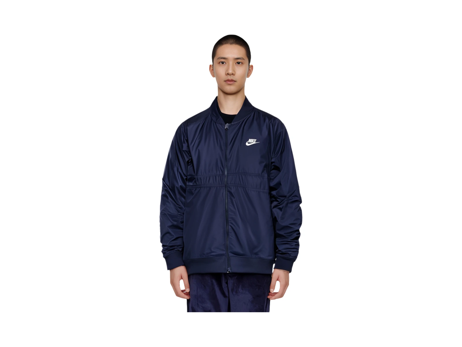 Nike Jackets Dark Navy Blue Stand Collar