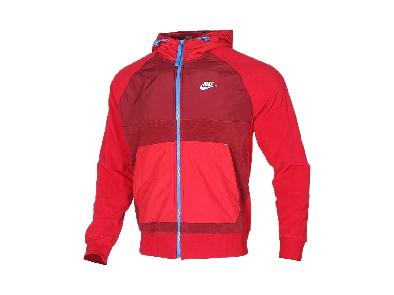 Nike Jackets Red Hooded (Non-detachable)