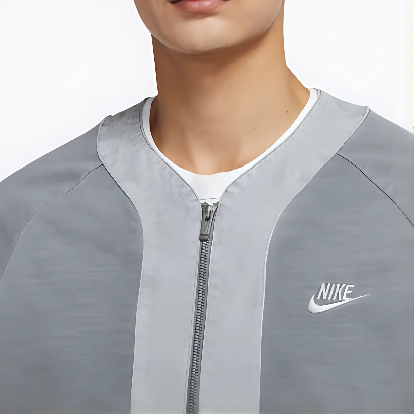 Nike Jackets Particle Gray Collarless
