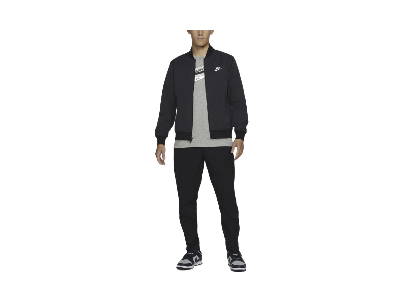 Nike Logo Stand Collar Long Sleeves