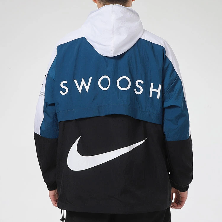 Nike Jackets Blue Hooded