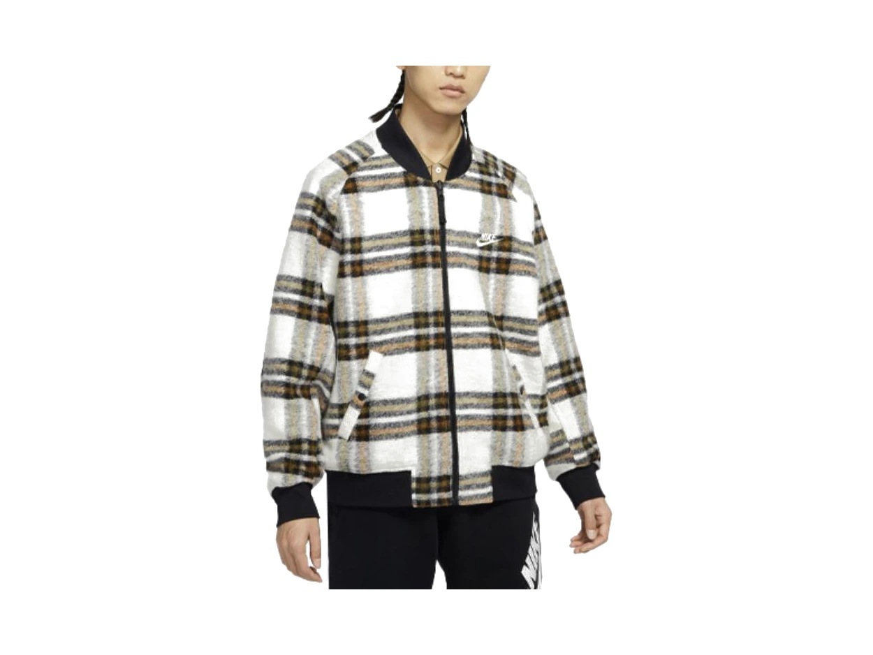 Nike Jackets Brown Baseball Collar