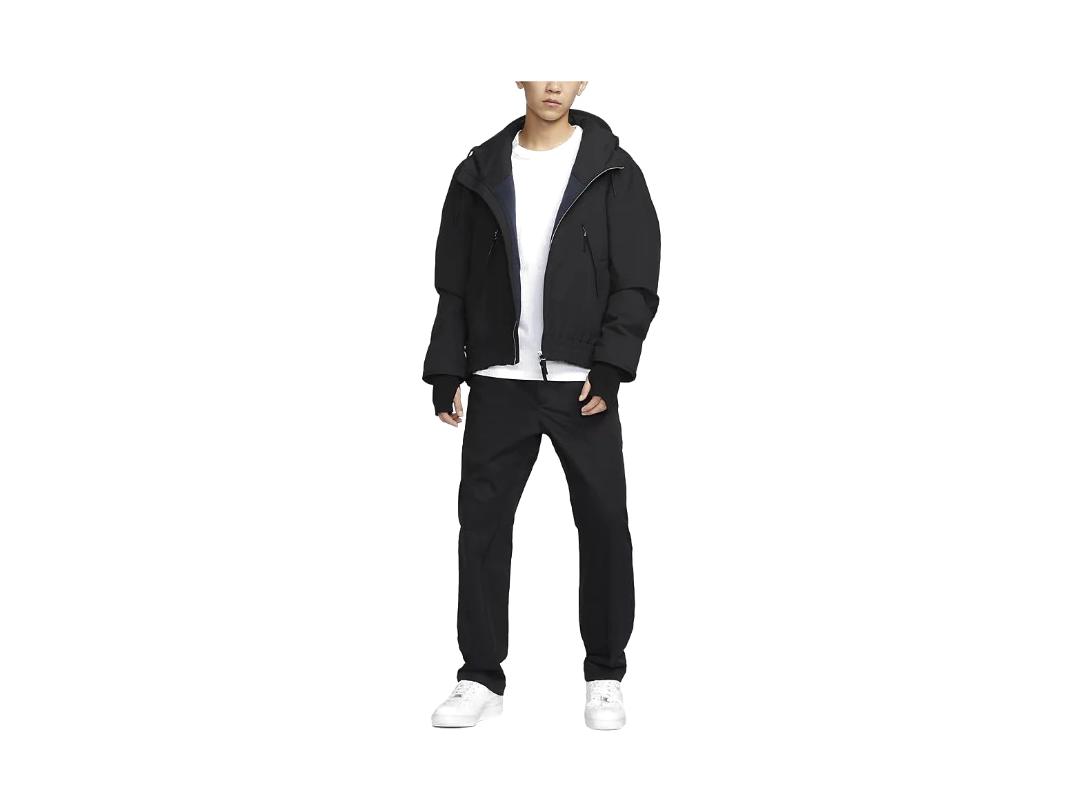 Nike Jackets Black Hooded Moderate Other
