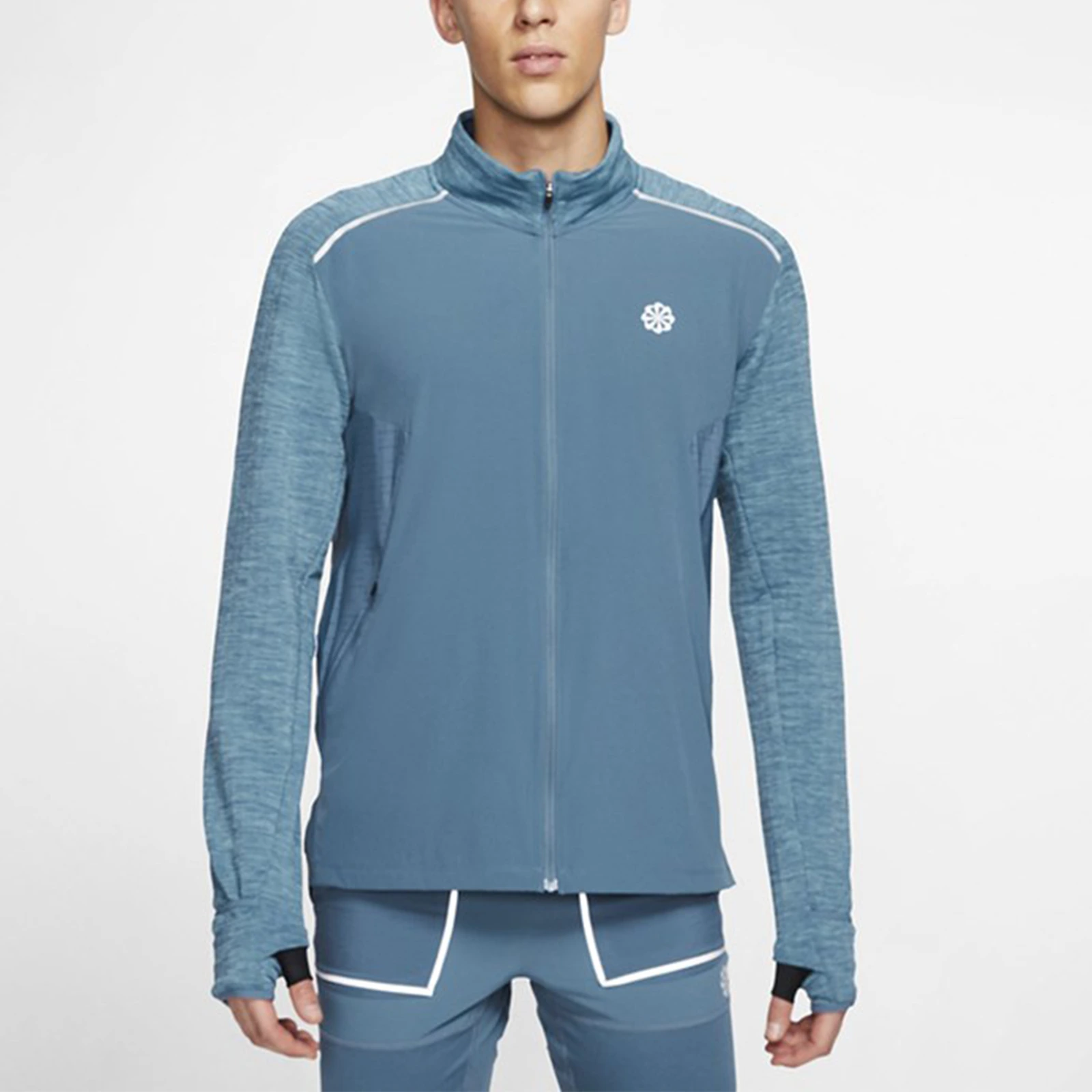 Nike Jackets Blue Stand Collar Moderate