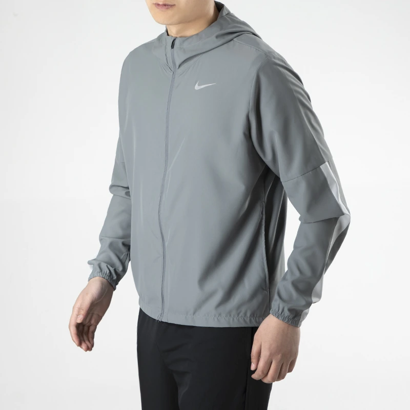 Nike Jackets Smoke Gray Hooded Moderate