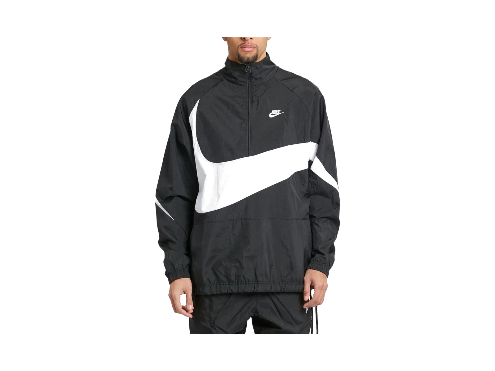 Nike Jackets Black Stand Collar Moderate