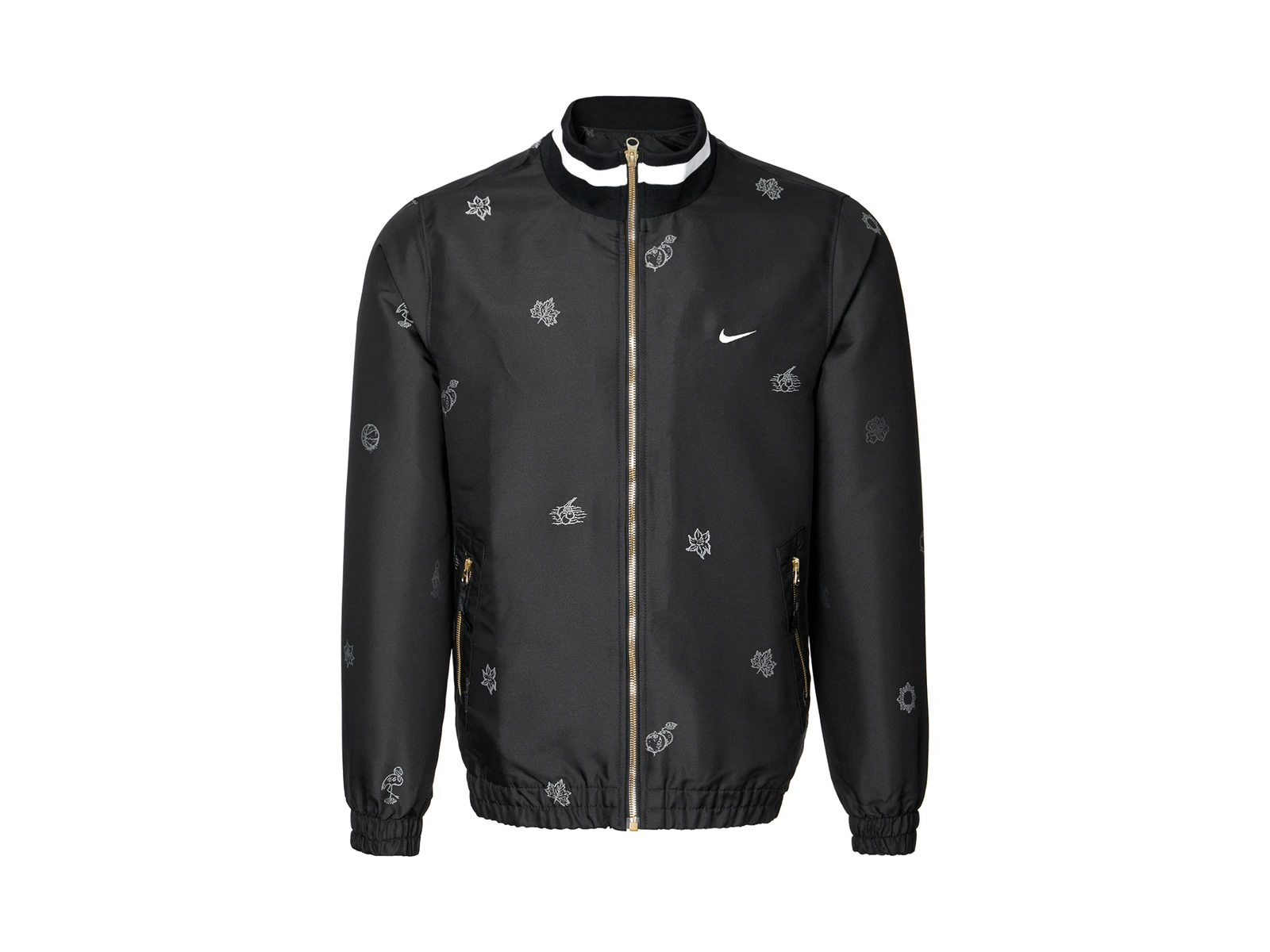 Nike Jackets Black Lapel Moderate