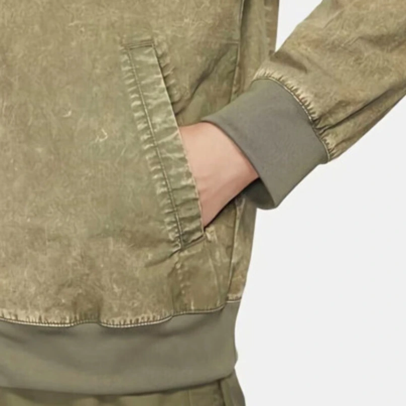 Nike Jackets Army Green Stand Collar