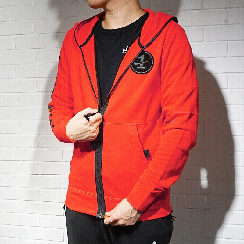 Nike Air Force 1 Jackets Red Hooded