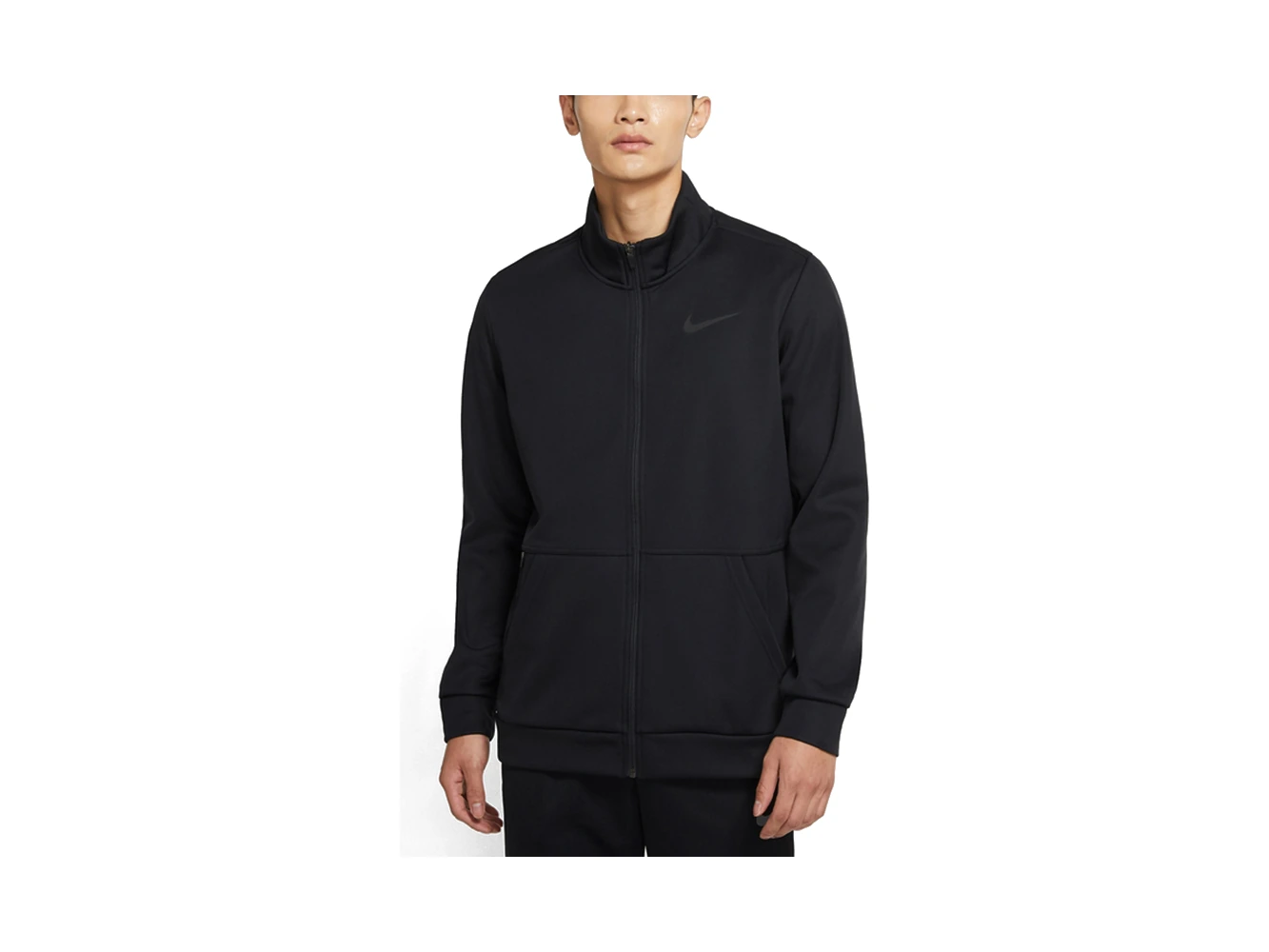 Nike Jackets Black Stand Collar Moderate