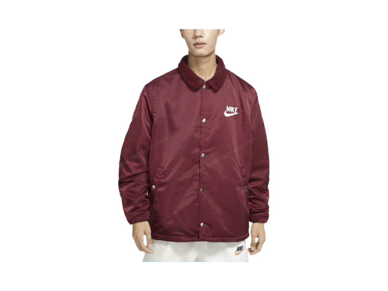 Nike Jackets Burgundy Lapel Moderate