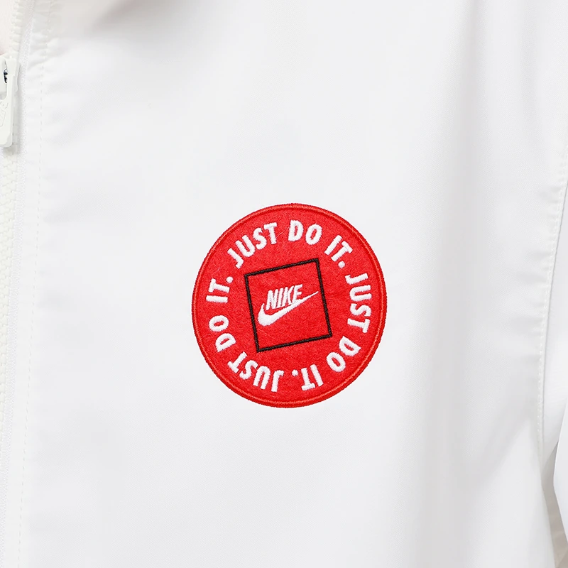 Nike Jackets White Stand Collar Moderate