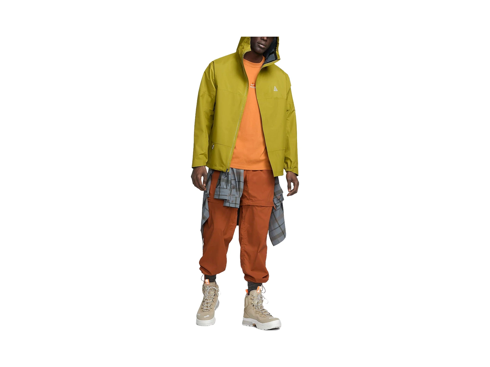 Nike Jackets Yellow Hooded Moderate