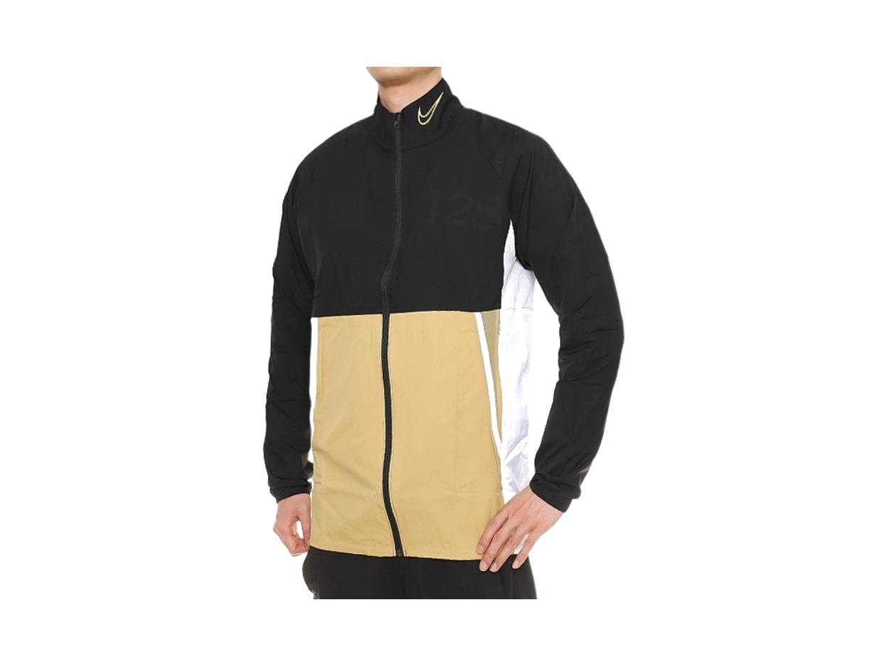 Nike Jackets Black Gold Stand Collar