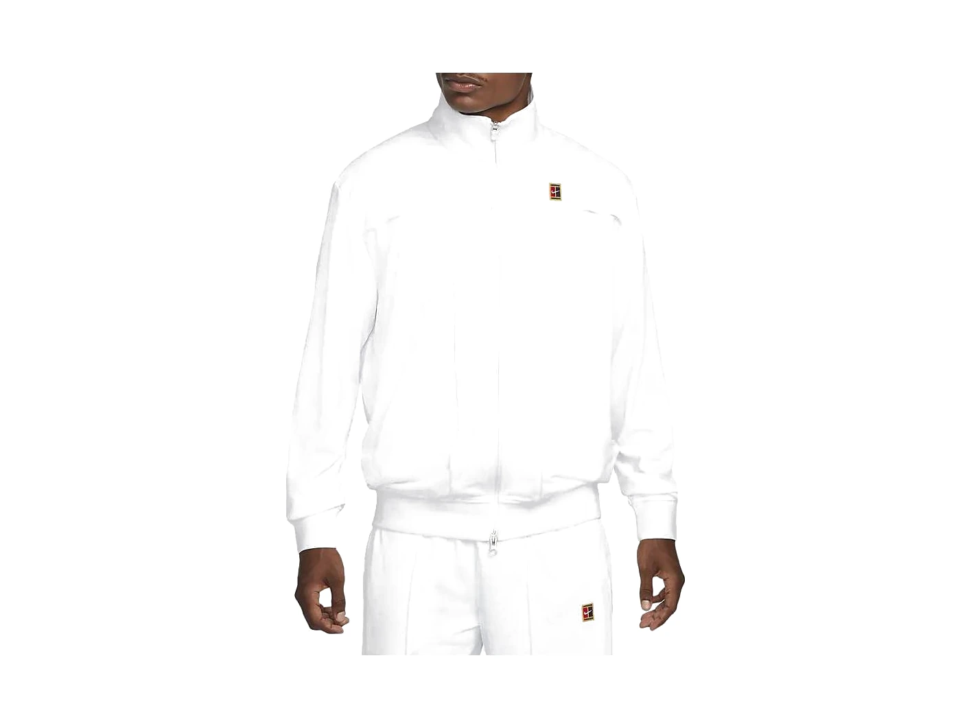 Nike Jackets White Stand Collar Moderate