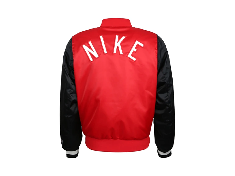 Nike Jackets Red Baseball Collar