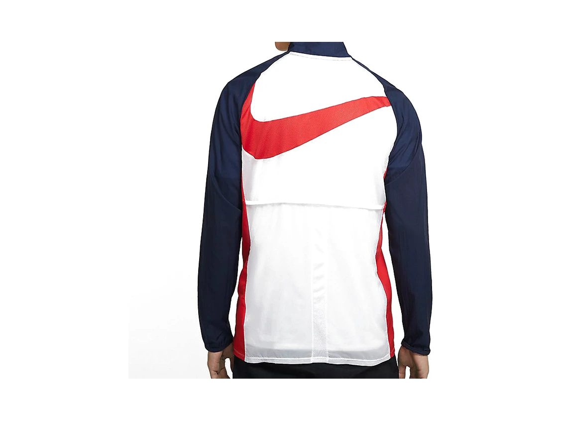 Nike Jackets Blue White Stand Collar