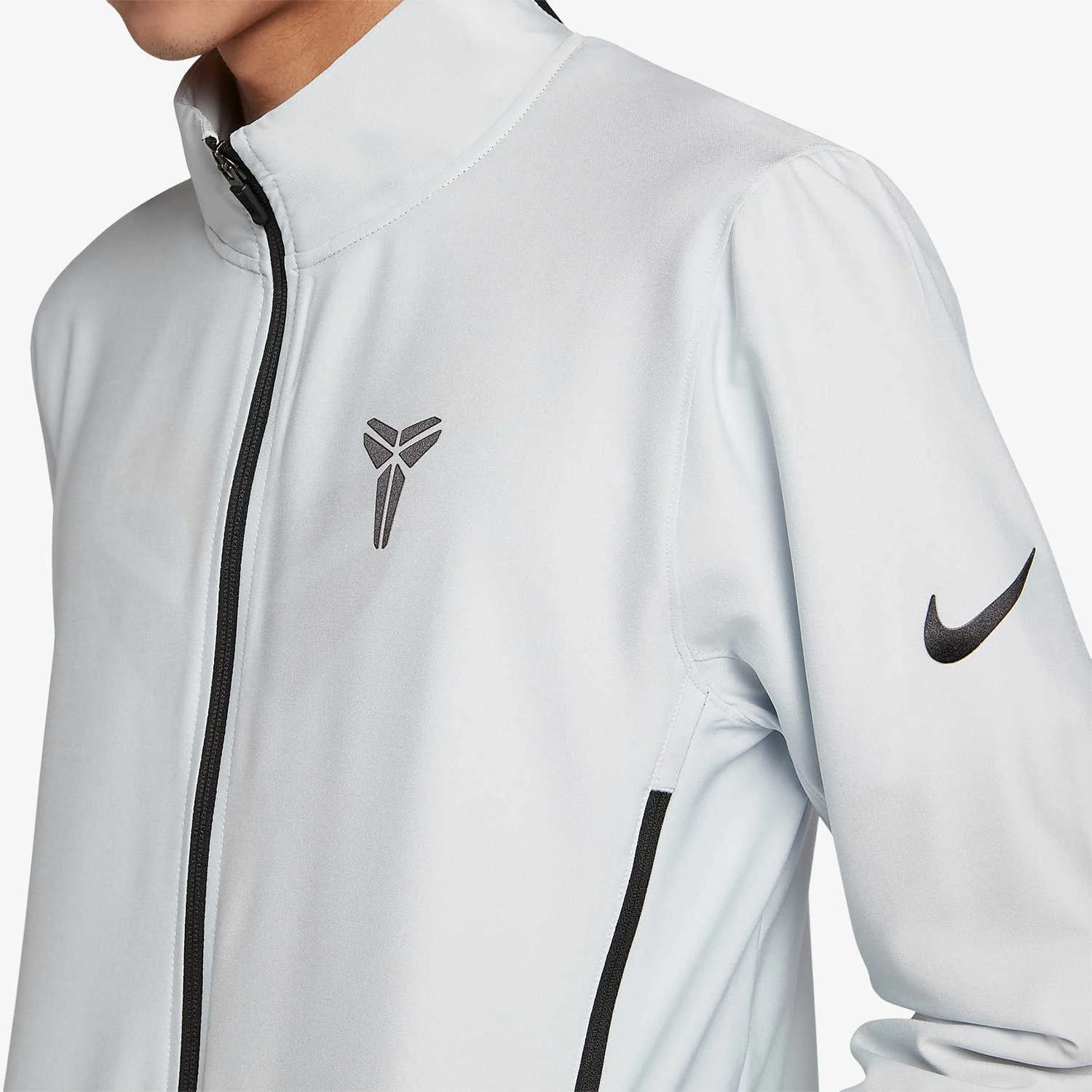 Nike Jackets White Stand Collar Moderate
