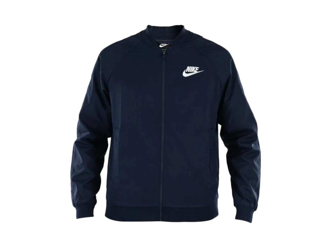 Nike Jackets Dark Blue Baseball Collar
