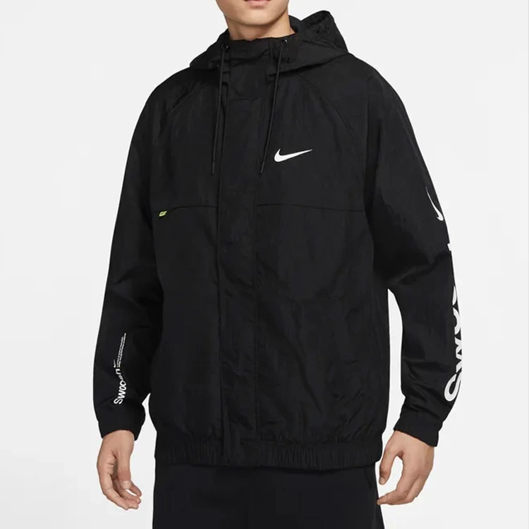 Nike Jackets Black Hooded