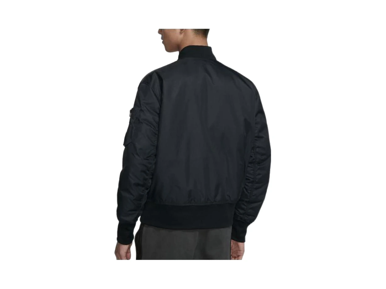 Nike Jackets Black Baseball Collar