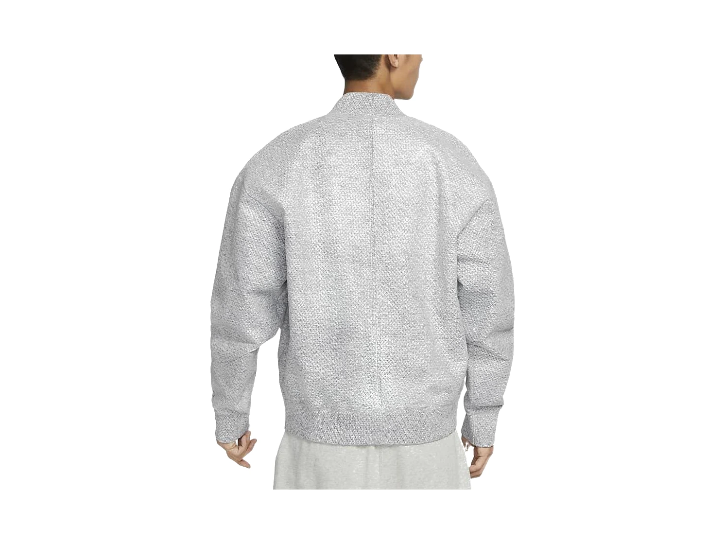 Nike Jackets Smoke Gray Baseball Collar
