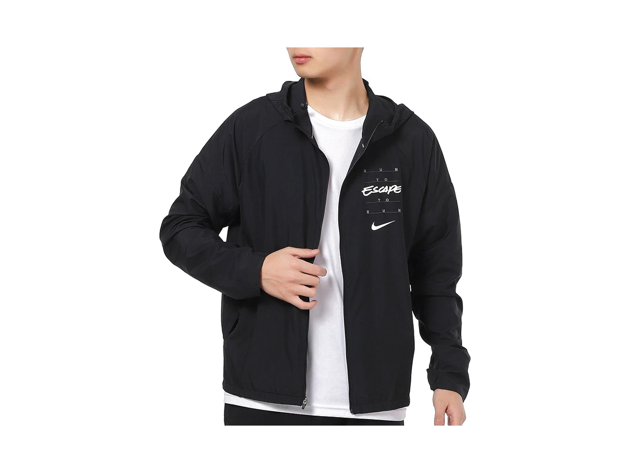 Nike Jackets Black Hooded Moderate Other