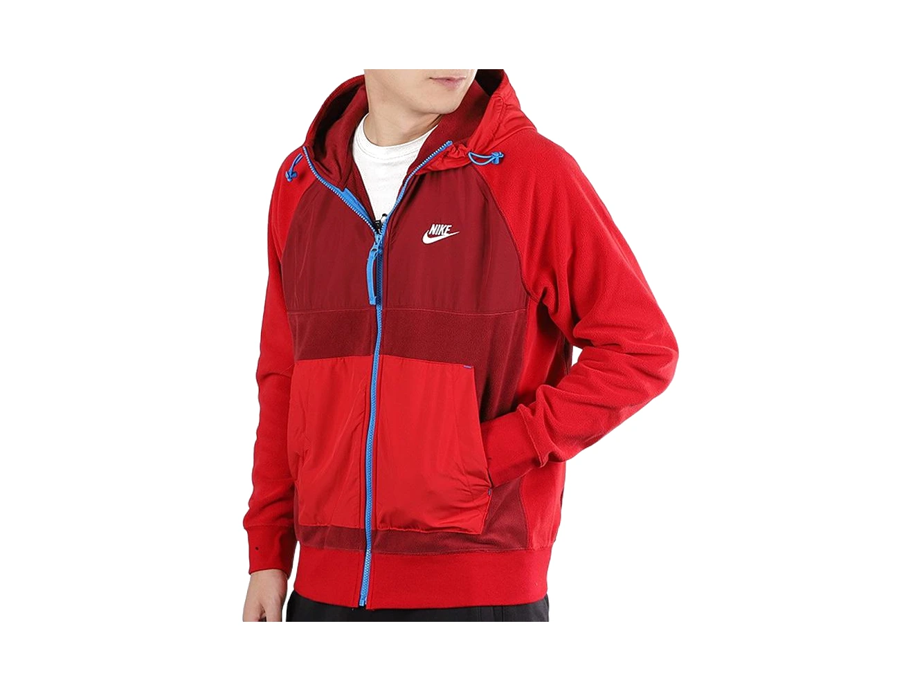 Nike Jackets Red Hooded (Non-detachable)