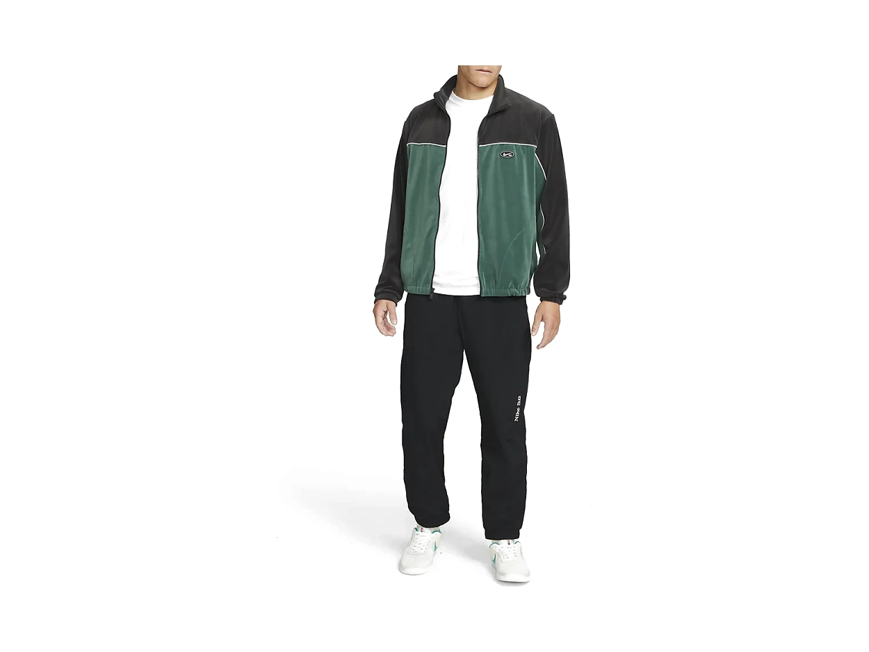 Nike Jackets Green Stand Collar Moderate