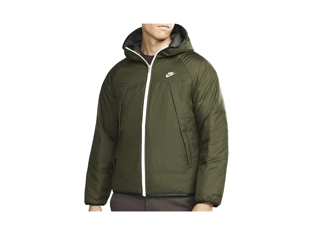 Nike Jackets Green Hooded