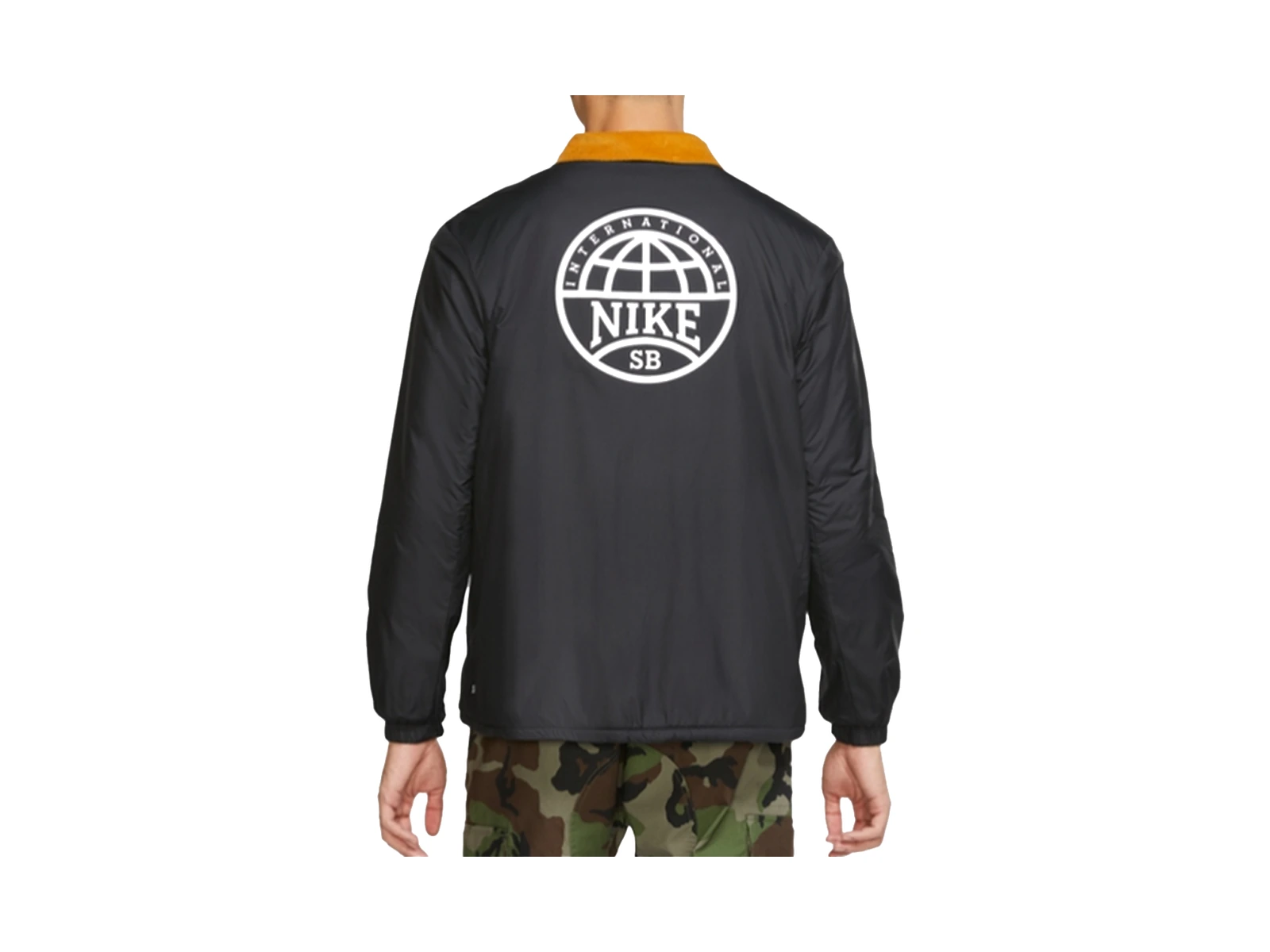 Nike Jackets Black Lapel Moderate