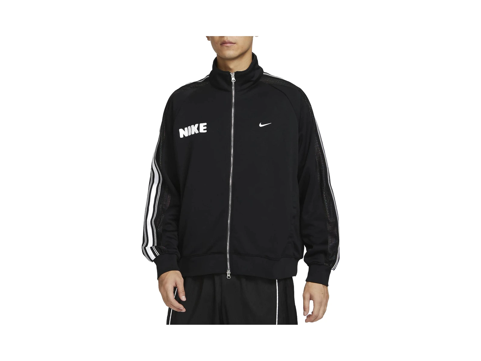 Nike Jackets Black Stand Collar Moderate