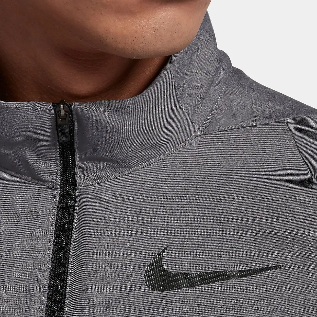 Nike Jackets Gray Stand Collar Moderate