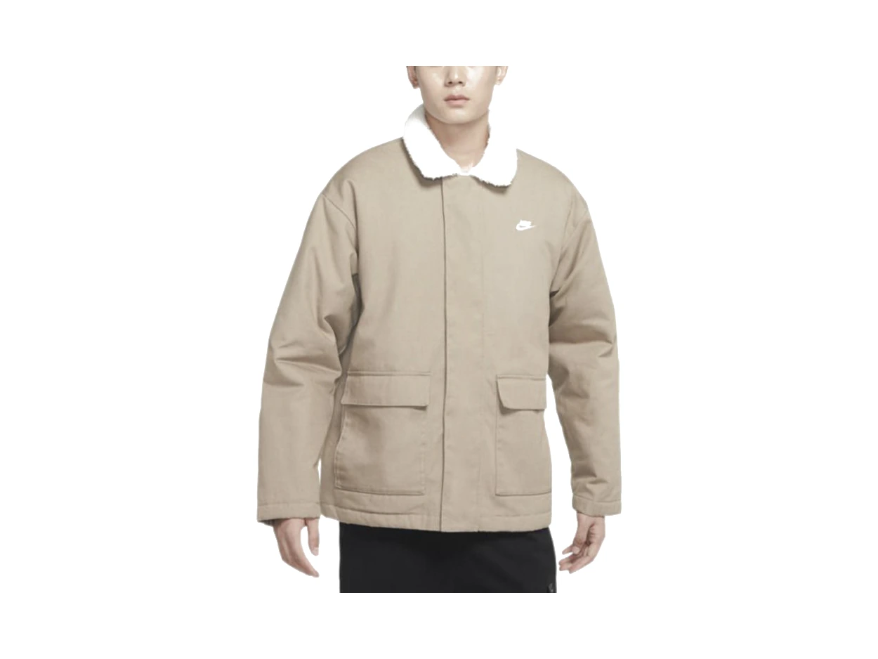 Nike Jackets Khaki Lapel Moderate