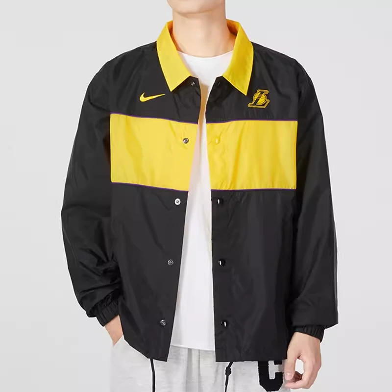 Nike Jackets Black Lapel Moderate