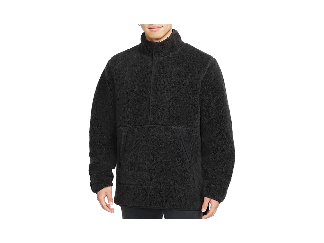 Nike Jackets Black Stand Collar Moderate