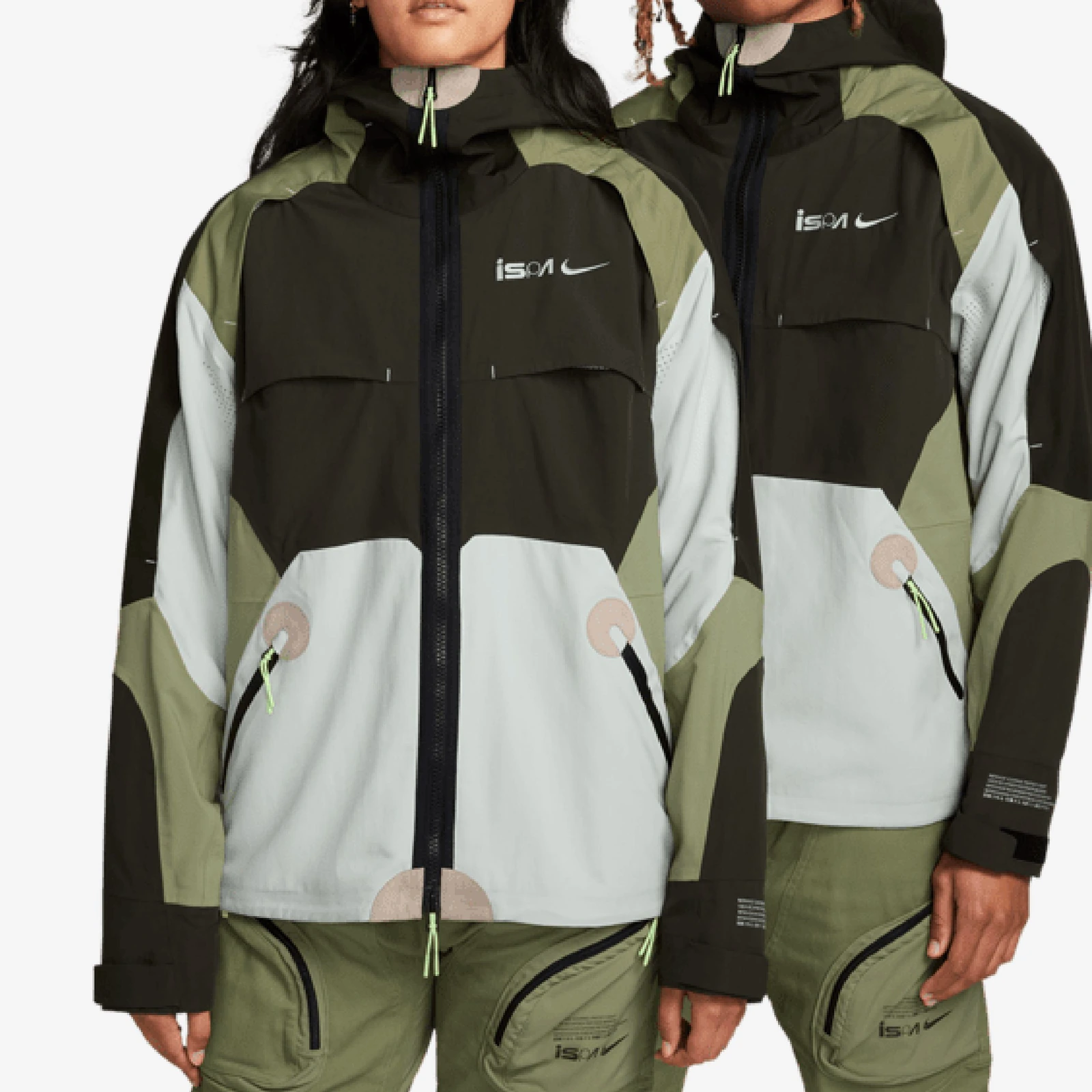 Nike Ispa Jackets Green Hooded
